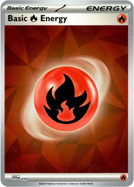 Scarlet & Violet SVE EN10 Basic Fire Energy (Clear Reverse Holo)