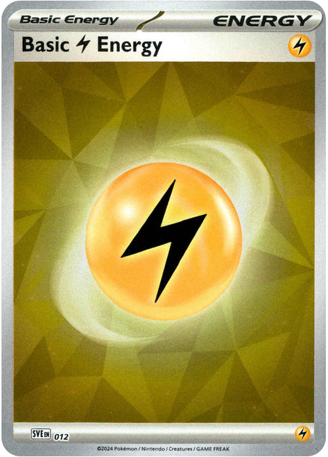 Scarlet & Violet SVE EN12 Basic Lightning Energy (Clear Reverse Holo)
