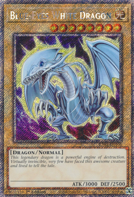RA04-EN108 Blue-Eyes White Dragon (Version 2) (Platinum Secret Rare)