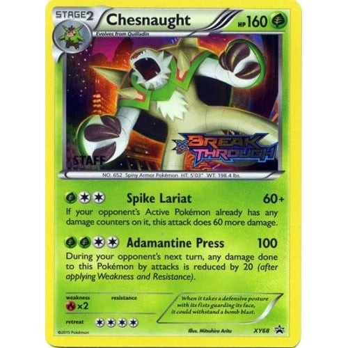 X&Y Promo XY68 Chesnaught (STAFF)
