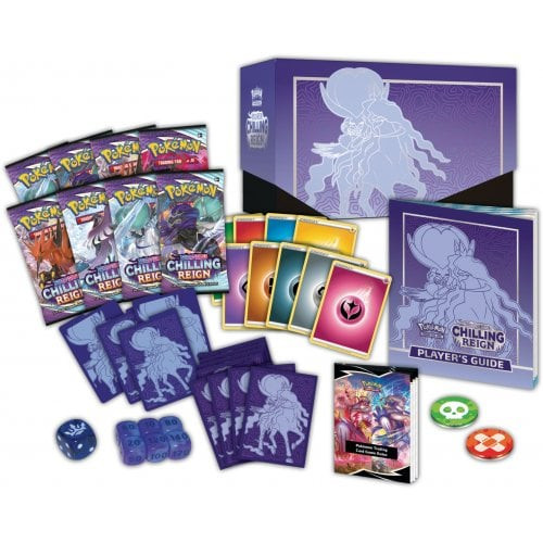 SWSH Chilling Reign Elite Trainer Box - Shadow  Rider Calyrex POKEMON CENTER (PURPLE)