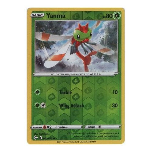 Shining Fates 001/072 Yanma (Reverse Holo)