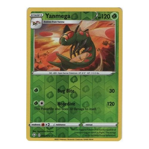 Shining Fates 002/072 Yanmega (Reverse Holo)