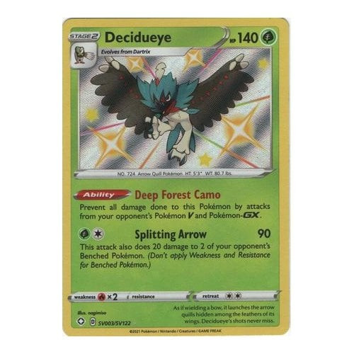 Shining Fates SV003/SV122 Decidueye (Holo)