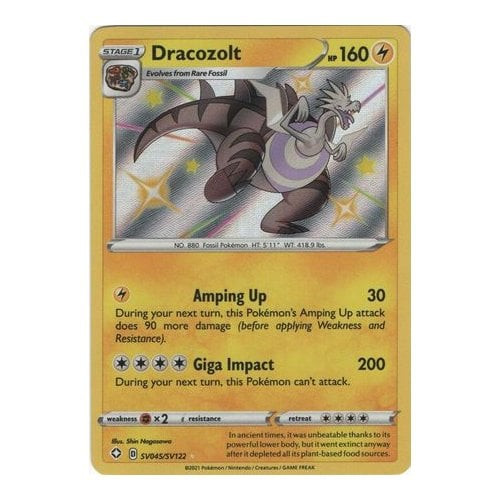 Shining Fates SV045/SV122 Dracozolt (Holo)