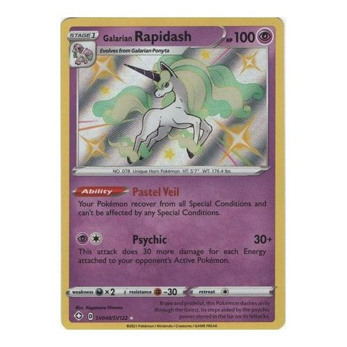 Shining Fates SV048/SV122 Galarian Rapidash (Holo)