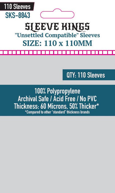 "Unsettled" Compatible Card Sleeves 110mm x 110mm (110)