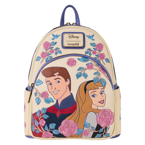 Disney: Sleeping Beauty Princess Aurora & Prince Phillip Floral Mini Backpack