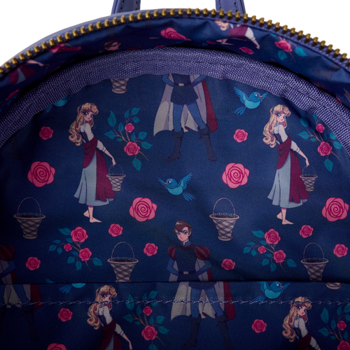 Disney: Sleeping Beauty Princess Aurora & Prince Phillip Floral Mini Backpack