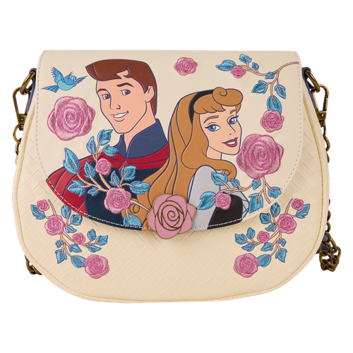 Disney: Sleeping Beauty Princess Aurora & Prince Phillip Floral Crossbody Bag