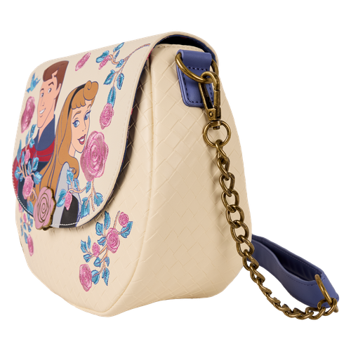 Disney: Sleeping Beauty Princess Aurora & Prince Phillip Floral Crossbody Bag