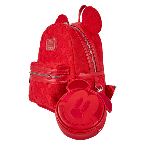 Disney: Mickey Mouse All-Over Print Plush Burnout Mini Backpack