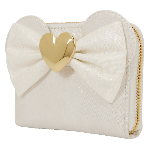 Disney: Minnie Mouse Iridescent Lace Wedding Zip Around Wallet