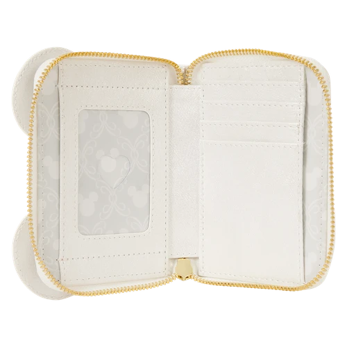 Disney: Minnie Mouse Iridescent Lace Wedding Zip Around Wallet