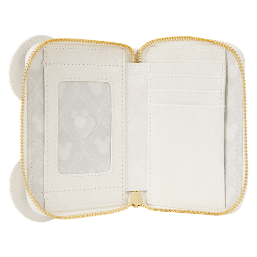 Disney: Minnie Mouse Iridescent Lace Wedding Zip Around Wallet