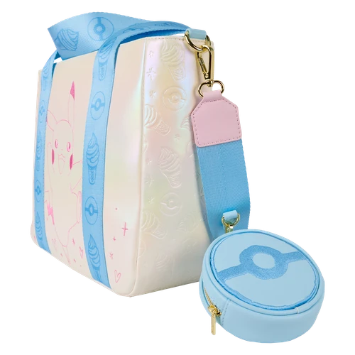 Pokemon: Iridescent Pikachu Tote Crossbody Bag with Coin Bag