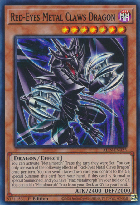 ALIN-EN025 Red-Eyes Metal Claws Dragon