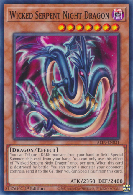 ALIN-EN031 Wicked Serpent Night Dragon