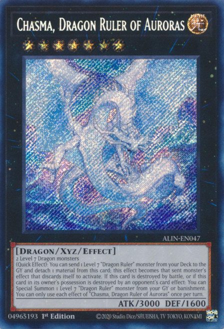 ALIN-EN047 Chasma, Dragon Ruler of Auroras (Secret Rare)