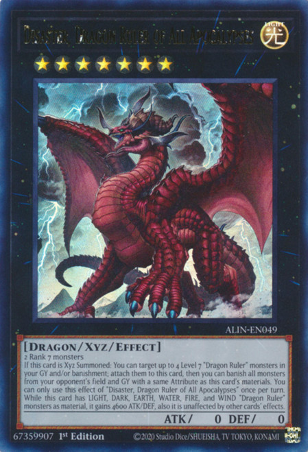 ALIN-EN049 Disaster, Dragon Ruler of All Apocalypses (Ultra Rare)