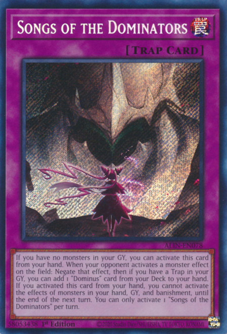 ALIN-EN078 Songs of the Dominators (Secret Rare)