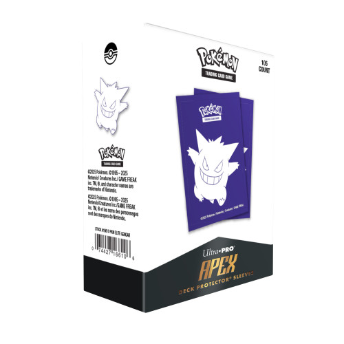 Pokemon Elite Gengar 105ct Apex Deck Protector Sleeves