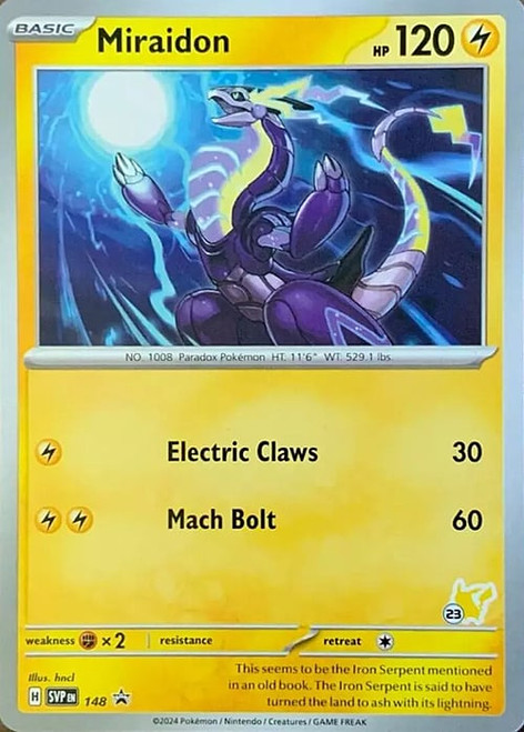 Scarlet & Violet Promo SVP148 Miraidon (Pikachu Symbol 23)