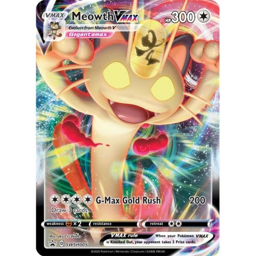 Sword & Shield Promo SWSH005 Meowth VMAX