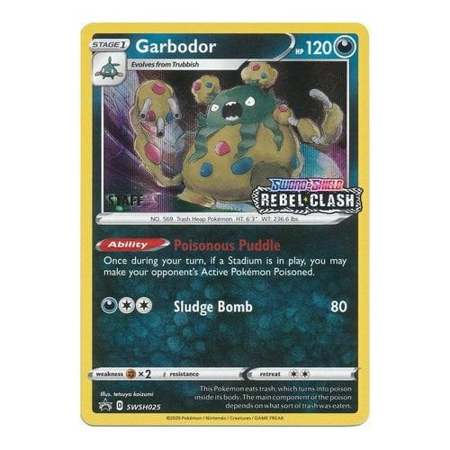Sword & Shield Promo SWSH025 Garbodor (STAFF)