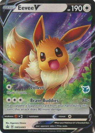 Sword & Shield Promo SWSH065 Eevee V (Eevee Symbol)