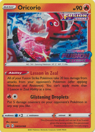 Sword & Shield Promo SWSH168 Oricorio (STAFF)