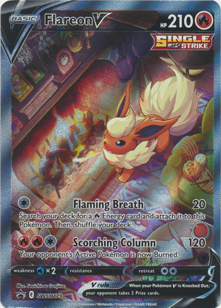 Sword & Shield Promo SWSH180 Flareon VMAX (Alternative Art, Full