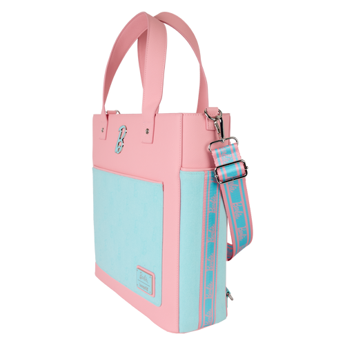 Barbie: Classic Terry Cloth Convertible Backpack & Tote Crossbody Bag