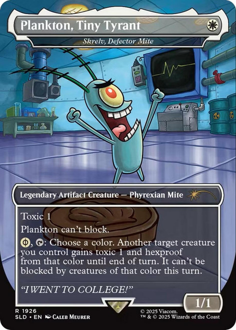 Skrelv, Defector Mite [Plankton, Tiny Tyrant] (Secret Lair - SpongeBob SquarePants: Legends of Bikini Bottom)