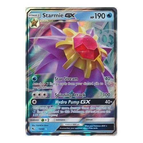 Hidden Fates 14/68 Starmie GX (Half Art)