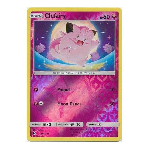 Hidden Fates 39/68 Clefairy (Reverse Holo)