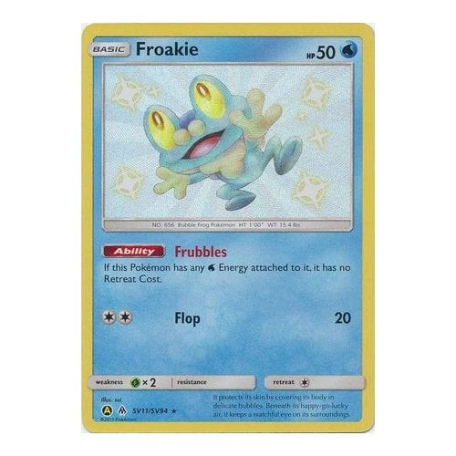 SM Forbidden Light SV11/SV94 Froakie (Hidden Fates Shiny Vault Holo)