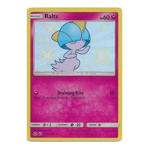 SM Burning Shadows SV34/SV94 Ralts (Hidden Fates Shiny Vault Holo)
