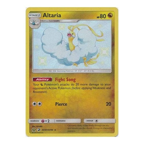Dragon Majesty SV37/SV94 Altaria (Hidden Fates Shiny Vault Holo)