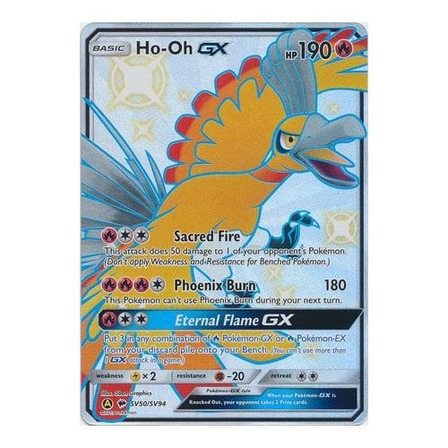 SM Burning Shadows SV50/SV94 Ho-Oh GX (Hidden Fates Shiny Vault Full Art)
