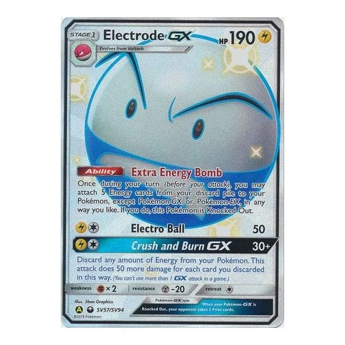 SM Celestial Storm SV57/SV94 Electrode GX (Hidden Fates Shiny Vault Full Art)