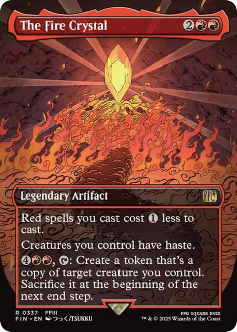 The Fire Crystal (Borderless Art)