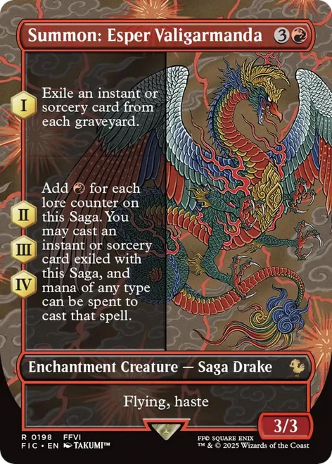 Summon: Esper Valigarmanda (Borderless Art)