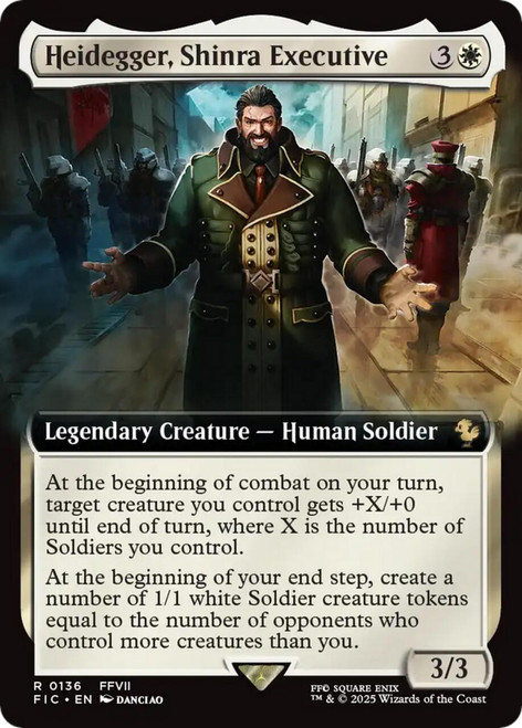 Heidegger, Shinra Executive (Extended Art Foil)