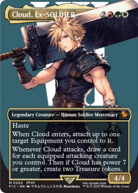 Cloud, Ex-SOLDIER (Borderless Character Foil)