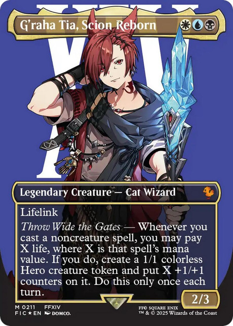 G'raha Tia, Scion Reborn (Borderless Character Surge Foil)
