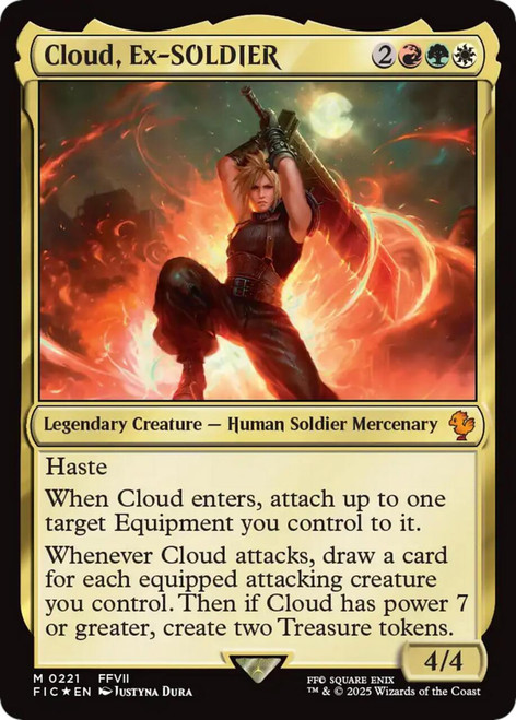 (元ソルジャー、クラウド/Cloud, Ex-SOLDIER)英•サージfoil Cloud, Ex-SOLDIER (Extended Art Foil) | Magic Madhouse