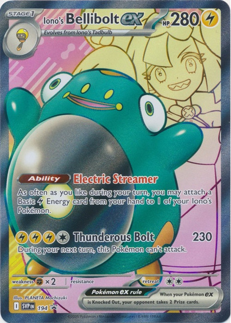 Scarlet & Violet Promo SVP194 Iono's Bellibolt ex (Full Art)