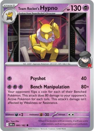 SV Destined Rivals 080/182 Team Rocket’s Hypno