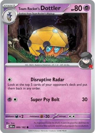 SV Destined Rivals 088/182 Team Rocket’s Dottler
